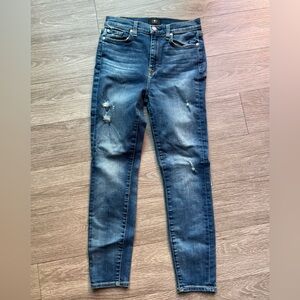 7 For All Mankind Women’s skinny Blue Jeans